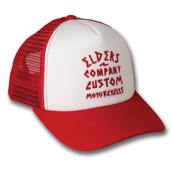 Trucker Hat - Beach - Red White - Image 2