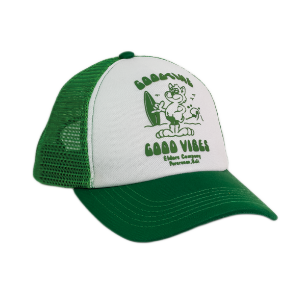 Trucker Hat - Good Vibes Green