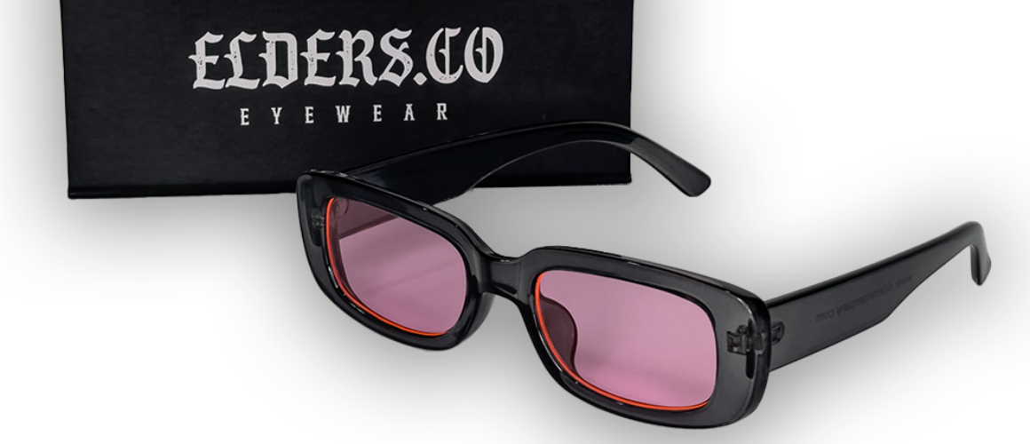 Rectangle Sunglasses - Gray Pink