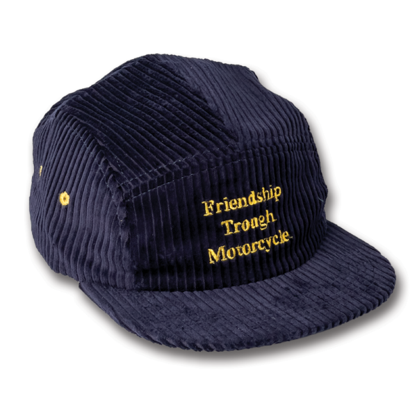 5 Panel Hat - Friendship - Corduroy - Navy - Image 2