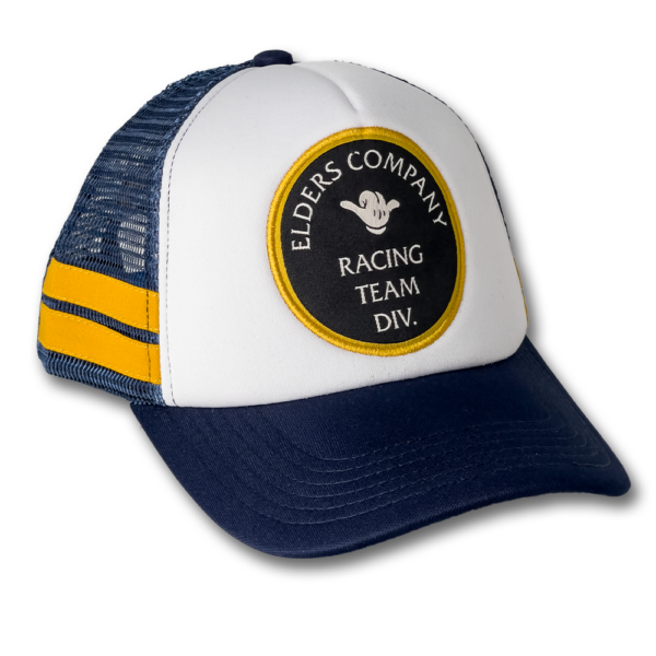 Trucker Hat - Racing Team - Navy Yellow White - Image 2