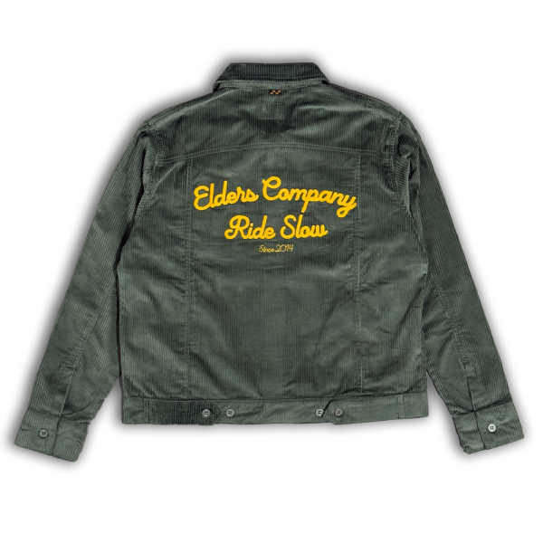 Trucker Jacket "Ride Slow" Green
