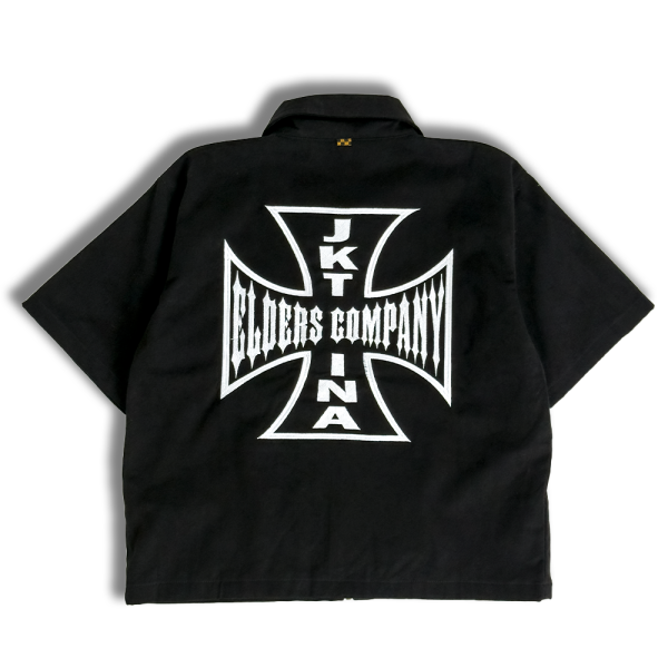Work Shirt Zip "Motorcycle Cult" Black